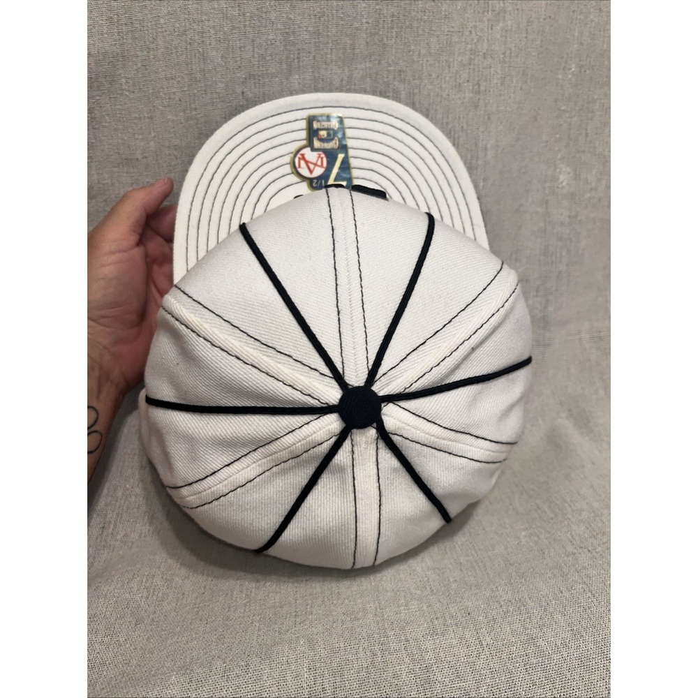 American Needle Cooperstown Collection MLB LA Dodgers White W/Blue Stripe Hat - Picture 4 of 7